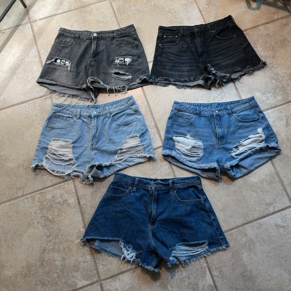 5 Jean Shorts Bundle